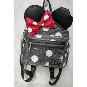 DISNEY Loungefly Minnie Mouse Polka Dot Sequin Backpack - NWOT